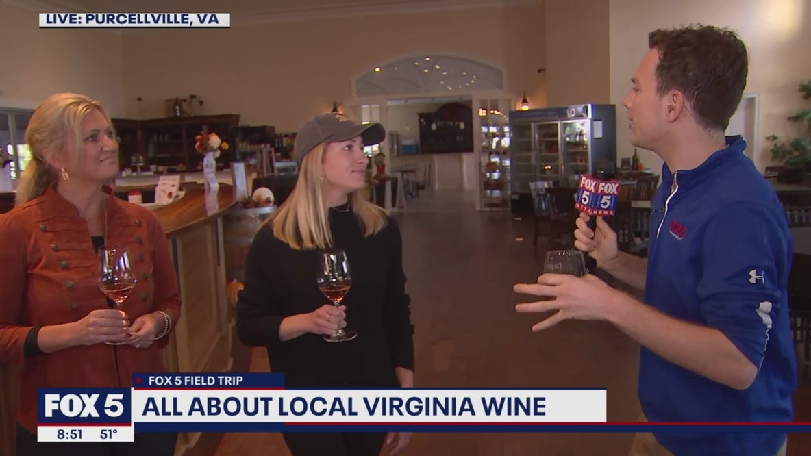 Wine tasting at Breaux Vineyards in Loudoun County