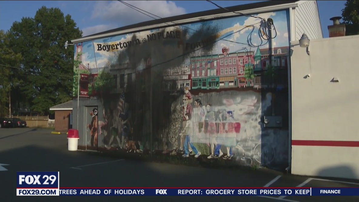 Anti-hate mural vandalized in Berks County