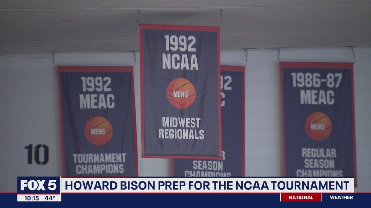 Howard Bison basketball players prep for NCAA Tournament