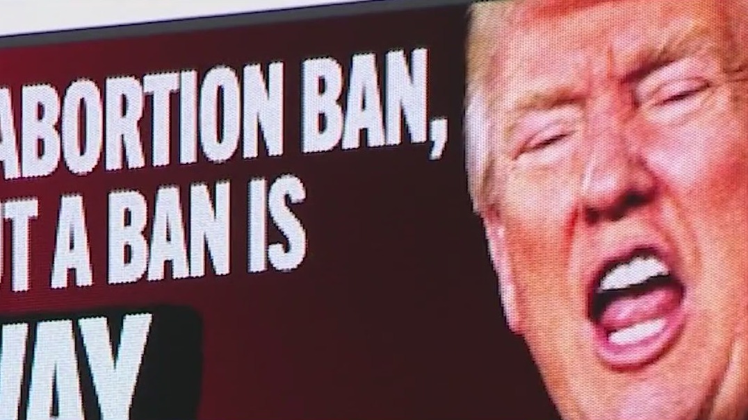 Billboards appear day before new abortion law