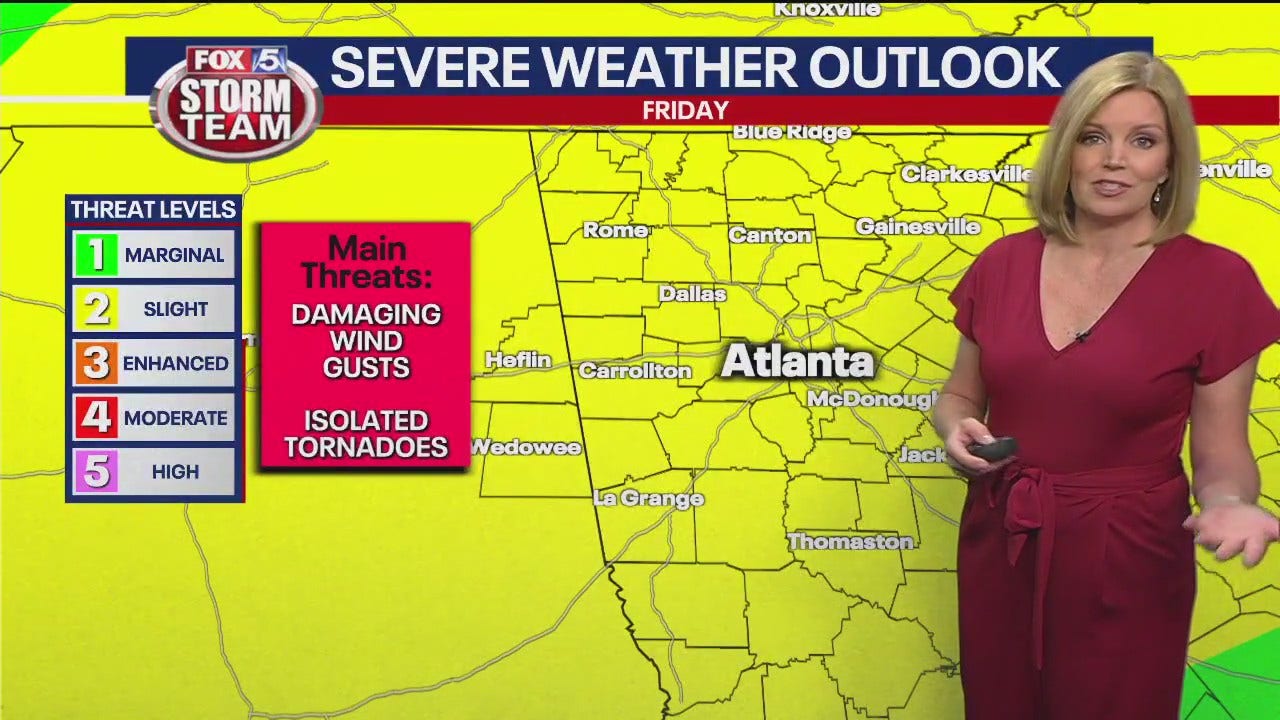 Thursday morning weather forecast FOX 5 Atlanta