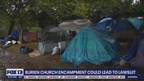 Burien church encampment could lead to lawsuit
