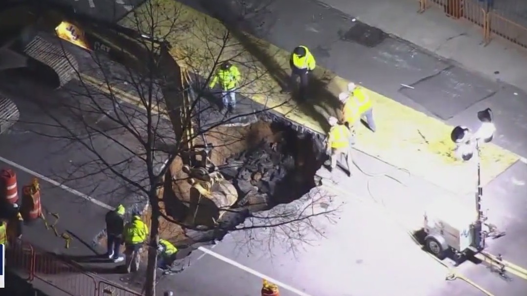 Massive sinkhole opens in Brooklyn
