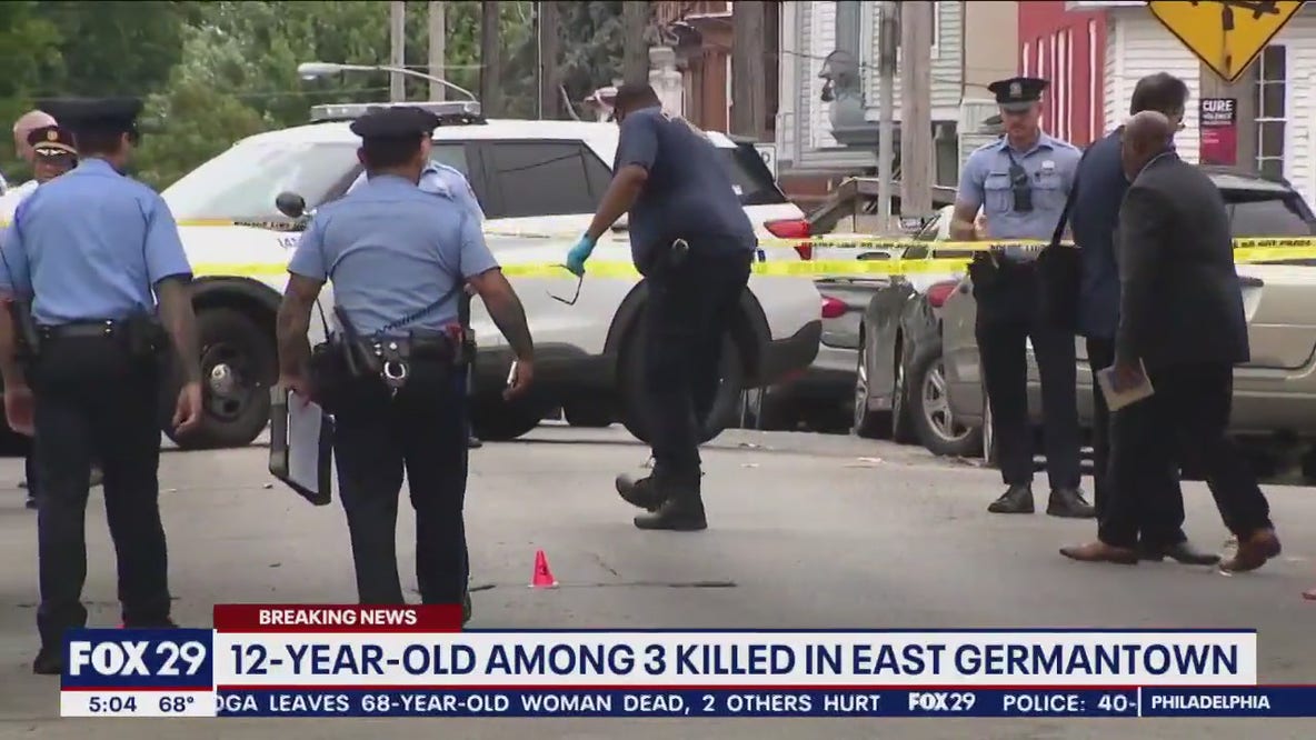Boy, 12, among 3 shot and killed in Philadelphia