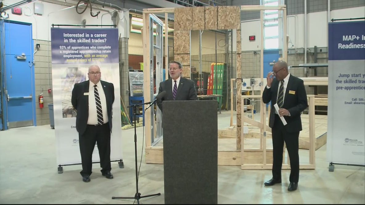 Macomb Community College gets massive financial boost for apprenticeship program