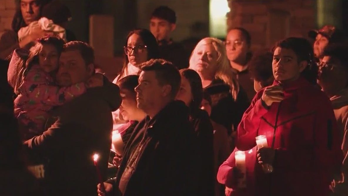 Vigil held for boy killed by school bus