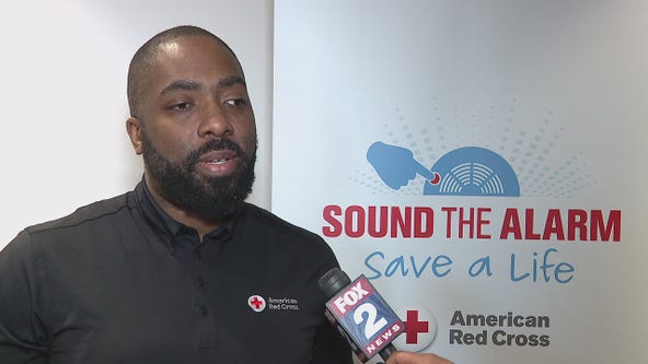 The Red Cross event 'Sound the Alarm' promotes free fire detectors, fire safety awareness