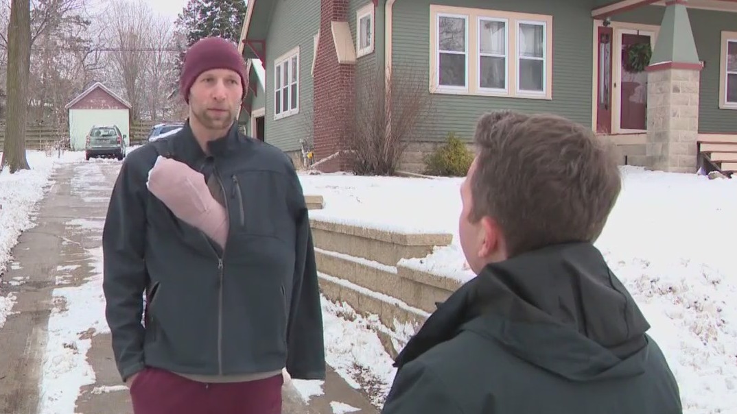 Snow blower accident, man's hand crushed