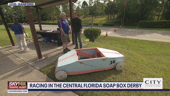 Racing in the Central Florida Soap Box Derby