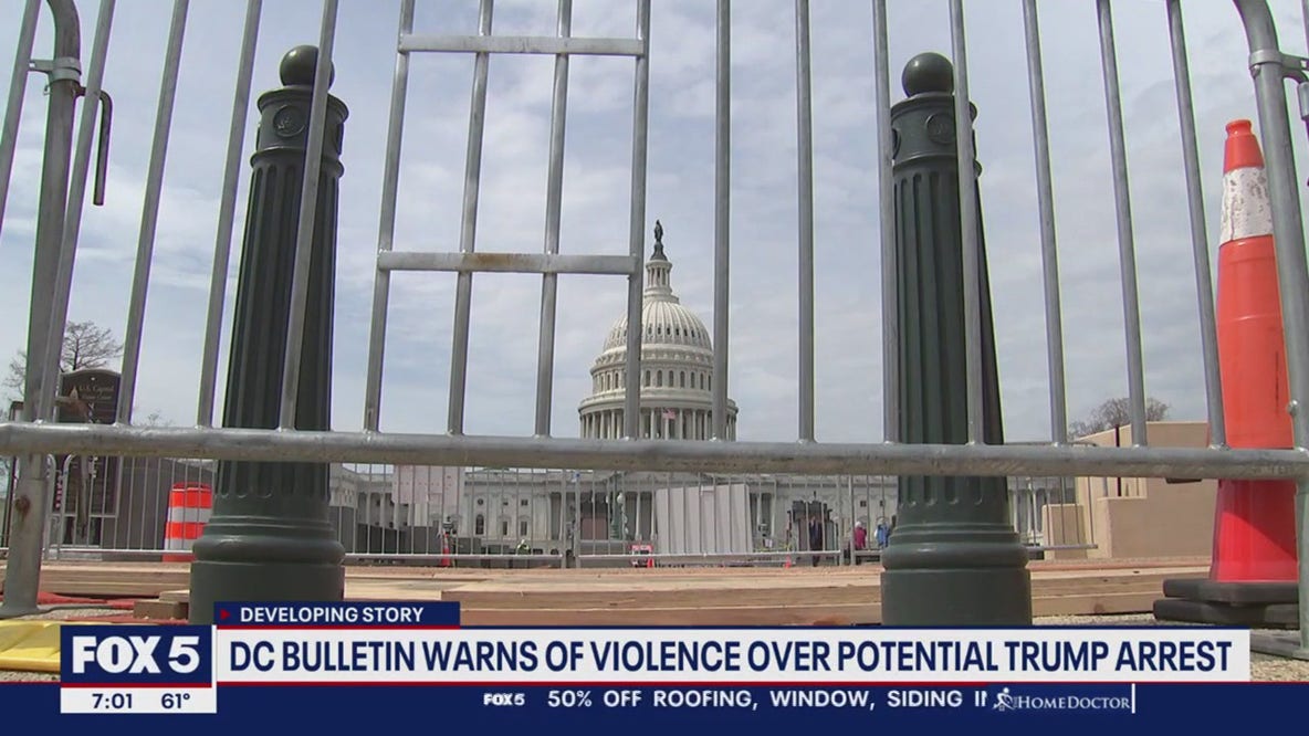 DC bulletin warns of violence over potential Trump arrest