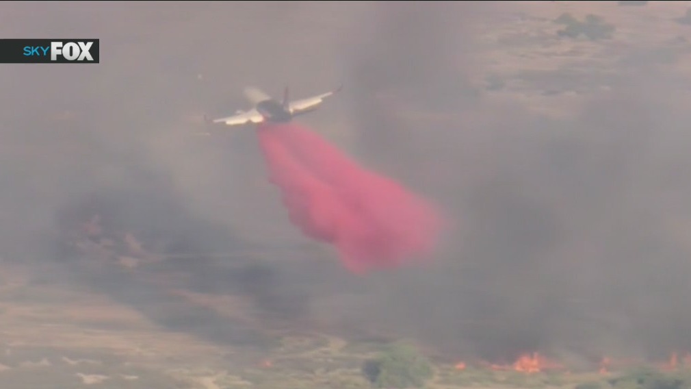 Two homes destroyed in Hesperia brush fire