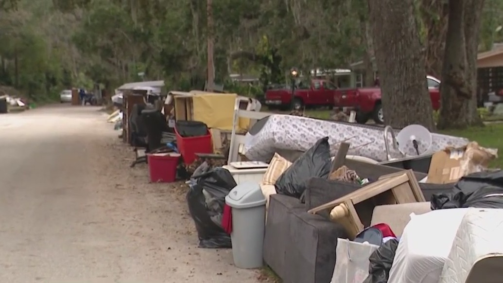 Volusia County residents await trash, debris pick up after huge pile up