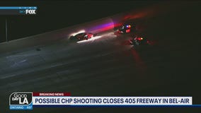 Possible CHP shooting closes 405 Freeway in Bel-Air