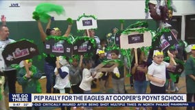 Cooper's Poynt School in Camden County hosts Eagles pep rally