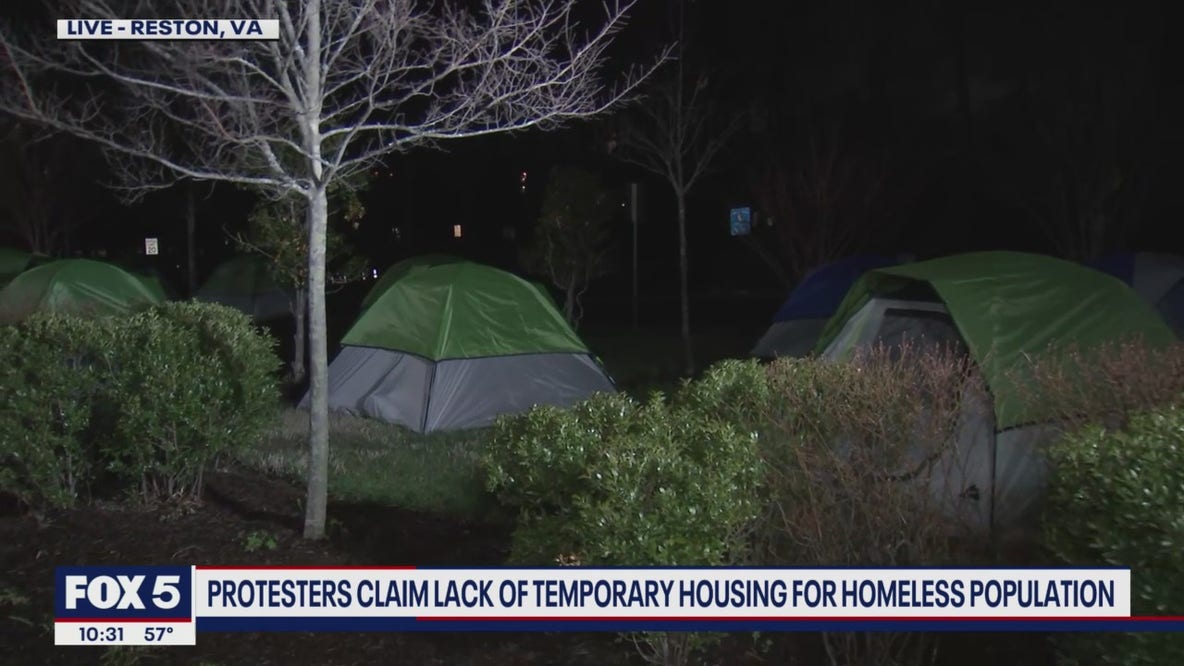 Protestors claim lack of temporary housing for homeless population