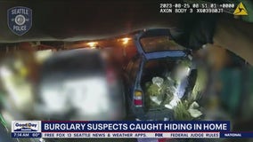 Burglary suspects caught hiding in home