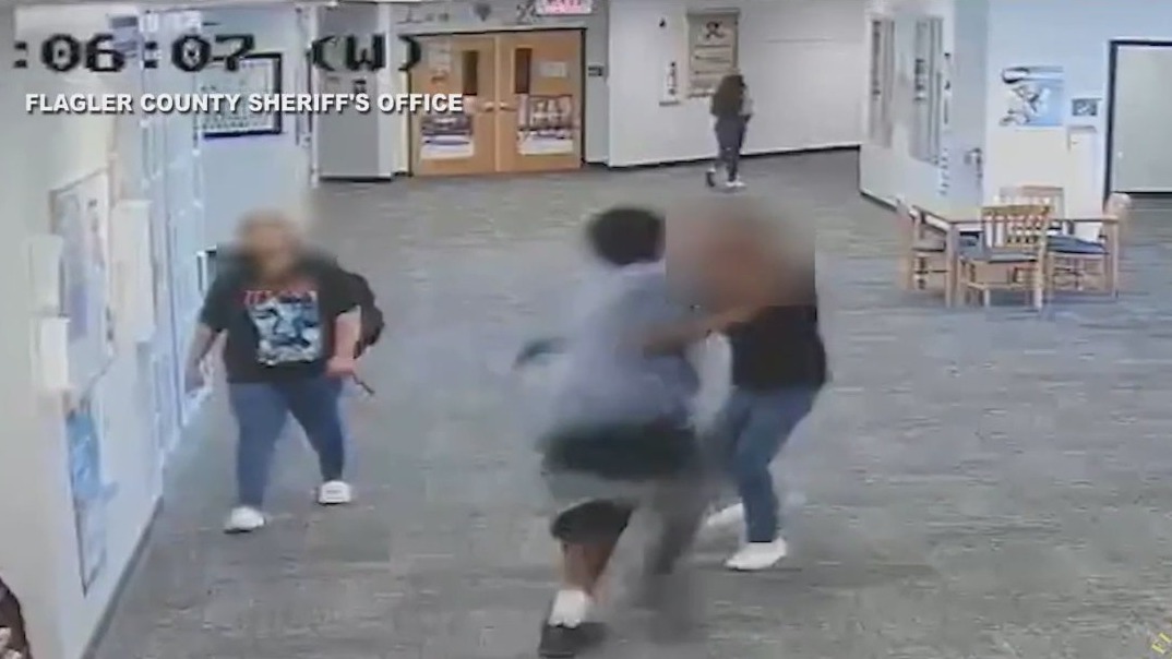 Video shows moment deputies say Florida teacher's aid was knocked unconscious by student