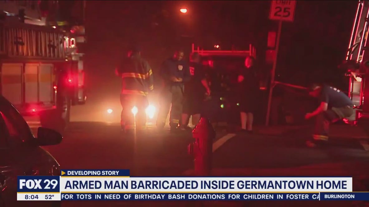 Armed man barricades himself inside a Germantown home