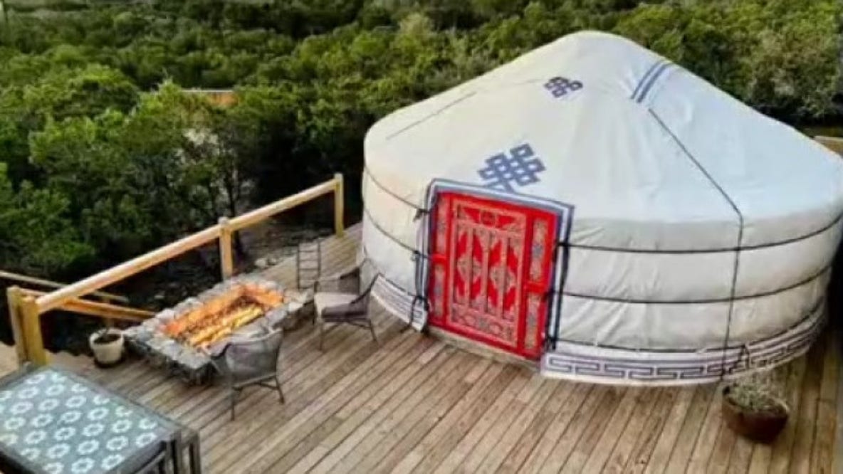 Experience a luxurious glamping experience with Yurtopia Wimberley