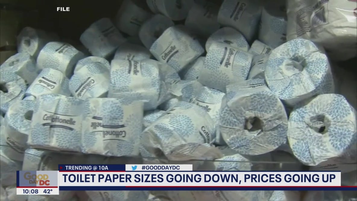 Toilet paper prices rise as product sizes shrink