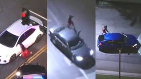 Police chase suspect tries to break into several cars after ditching car