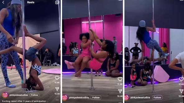 592px x 333px - Atlanta Mommy & Me pole dancing class goes viral