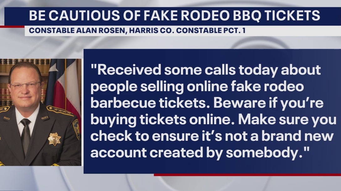 Counterfeit Rodeo BBQ tickets being sold