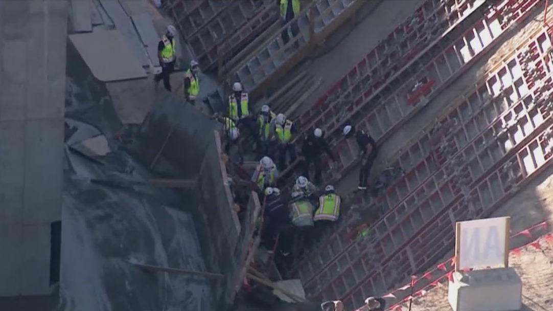 3 hurt after structure holding back wet concrete collapsed in south Chandler