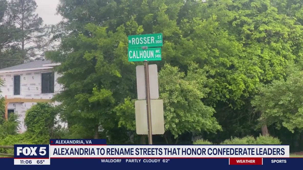 Alexandria renaming streets honoring Confederate figures