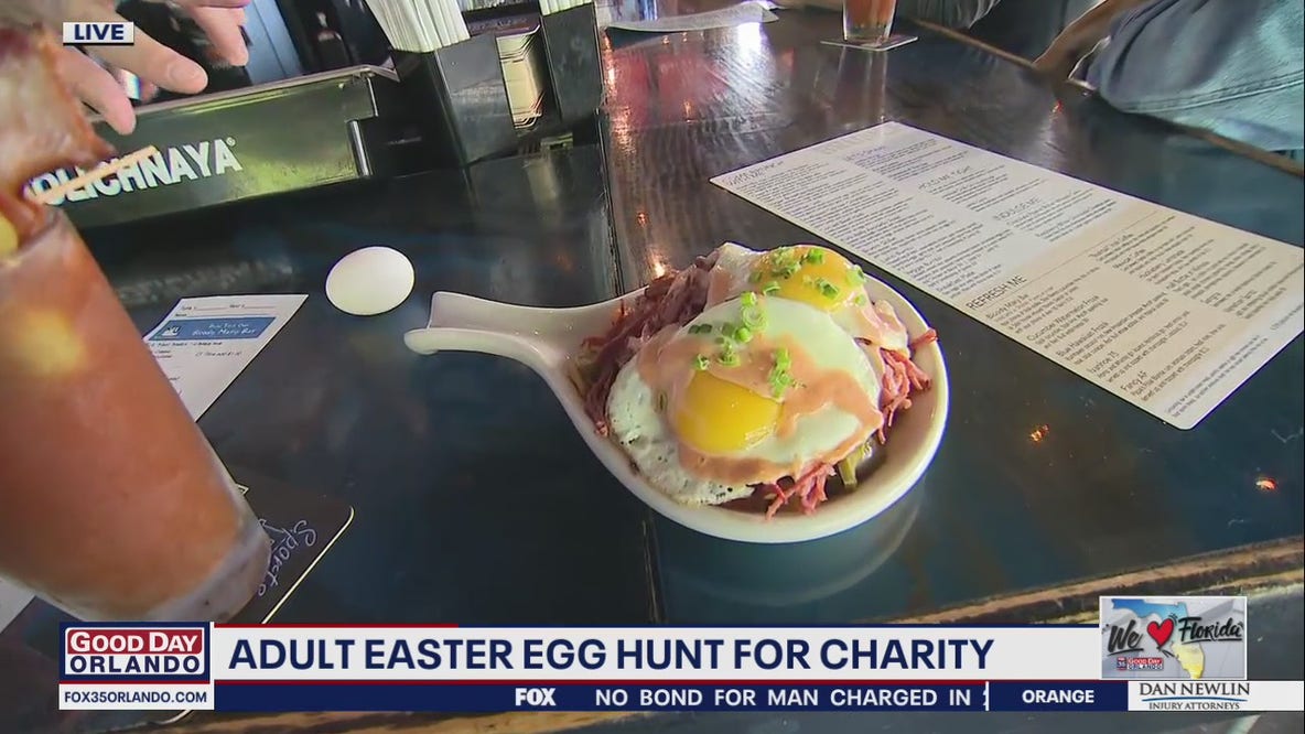 Adult Easter egg hunt for charity