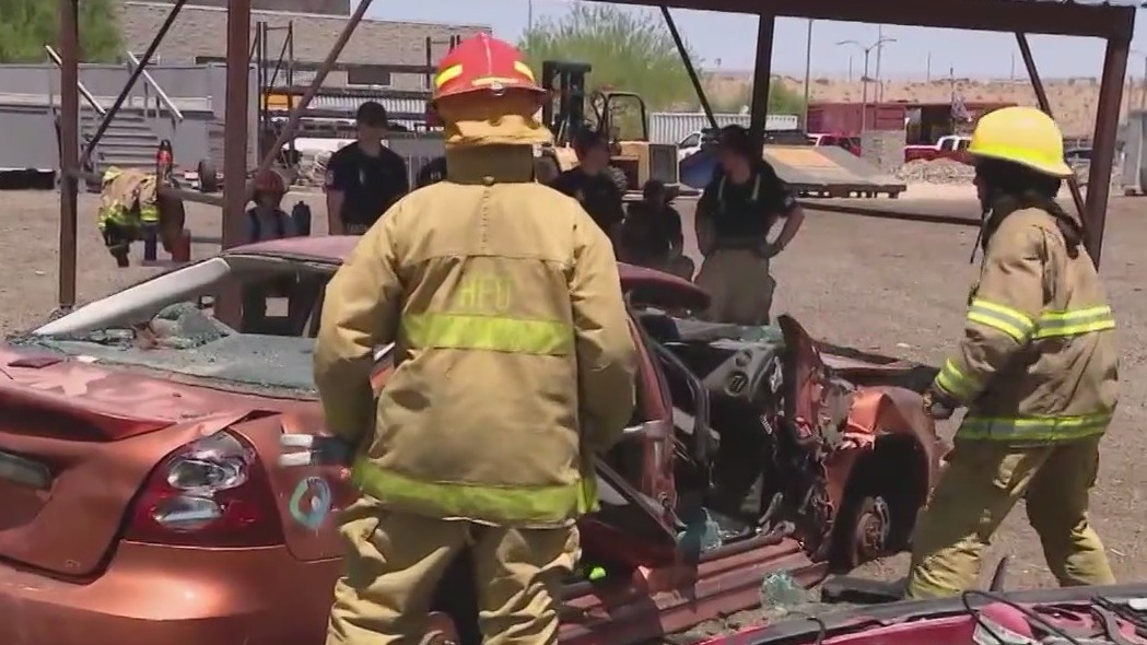 Teens take on the heat during Peoria fire training