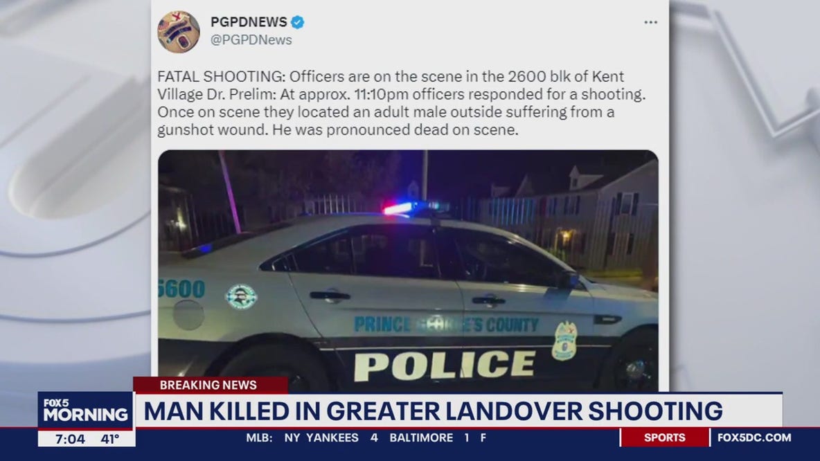 Man killed in Prince George's County shooting
