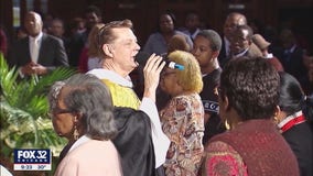 Supporters of Father Michael Pfleger call for his reinstatement after new sex abuse allegations