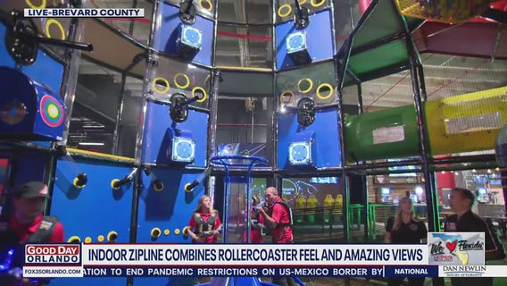 Indoor zipline combines rollercoaster feel and amazing views