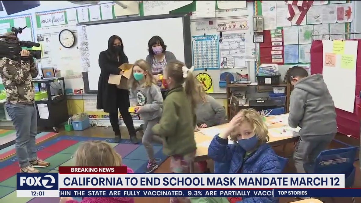 California lifts indoor mask requirement at schools