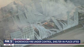 Shorewood fire under control, shelter-in-place lifted