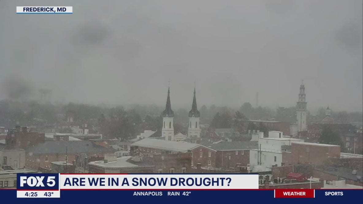 Is the DC region in a snow drought