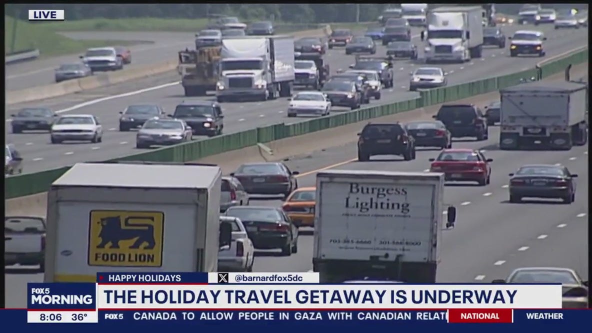 Millions in DC area expected to hit the highway for end-of-year holiday travel