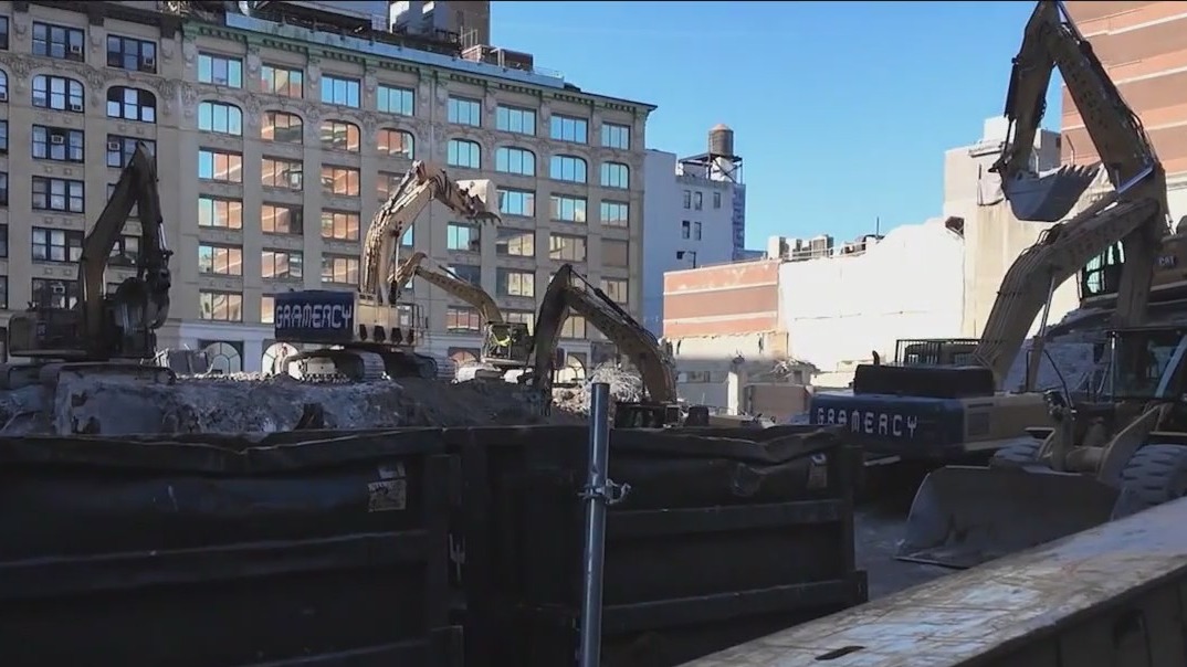 Senior center damaged by building demolition