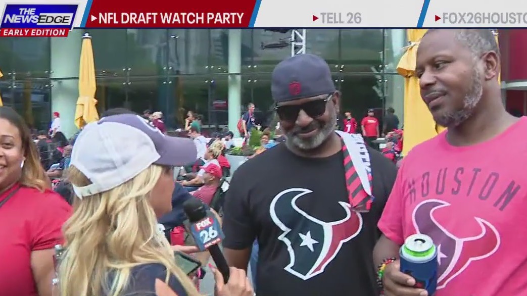 Houston Texans fans ready for NFL Draft