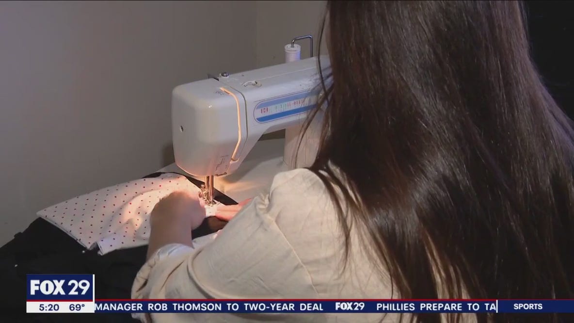 'It helps so much': Pennsylvania woman crafts custom sweatshirts for breast cancer patients in recovery