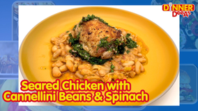 Dinner DeeAs: Seared Chicken with Cannellini Beans & Spinach