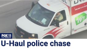 U-Haul truck leads police chase across OC