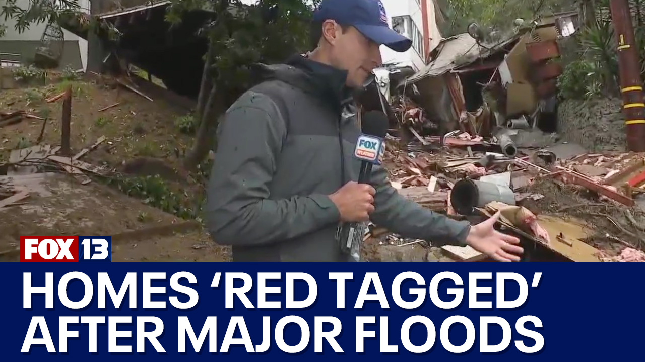 Homes in Southern CA 'red tagged' after major flooding