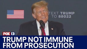 Trump not immune from prosecution in 2020 case: Judge