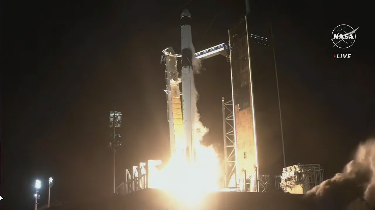 NASA/SpaceX launch of Crew-7 mission
