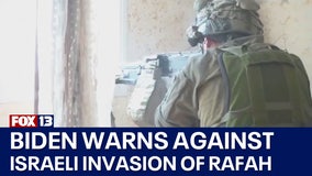 Biden warns against Israeli invasion of Rafah