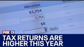 IRS: Tax returns are higher this year
