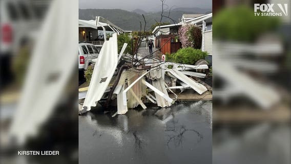 Tornado knocks off parts of roof in Carpinteria
