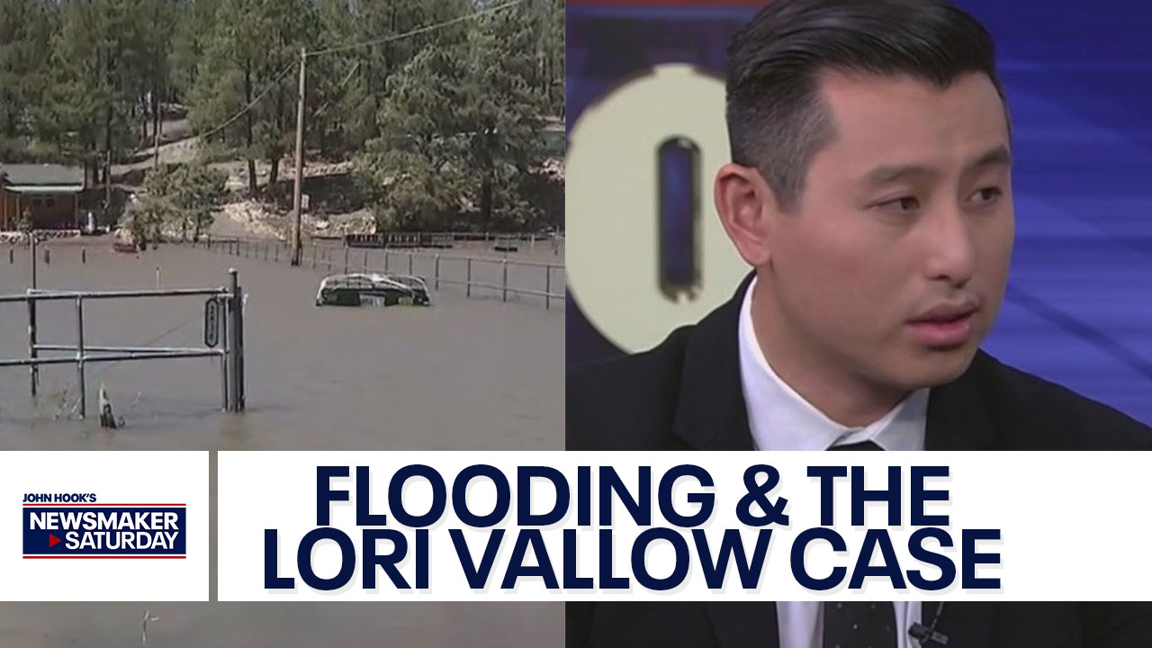 Flood-ridden Arizona areas, Lori Vallow case